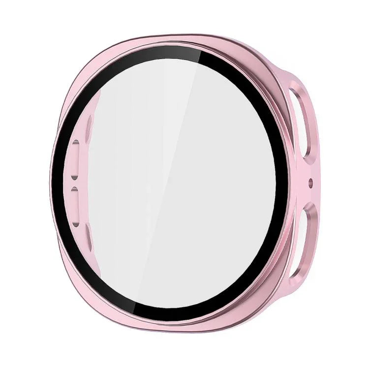 ENKAY Hat-Prince フルカバレッジ 強化ガラスフィルム 一体型PCウォッチケース、Samsung Galaxy Watch8 44mm用、Samsung Galaxy Watch8 40mm用