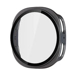 ENKAY Hat-Prince フルカバレッジ 強化ガラスフィルム 一体型PCウォッチケース、Samsung Galaxy Watch8 44mm用、Samsung Galaxy Watch8 40mm用