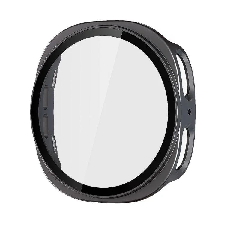 ENKAY Hat-Prince フルカバレッジ 強化ガラスフィルム 一体型PCウォッチケース、Samsung Galaxy Watch8 44mm用、Samsung Galaxy Watch8 40mm用