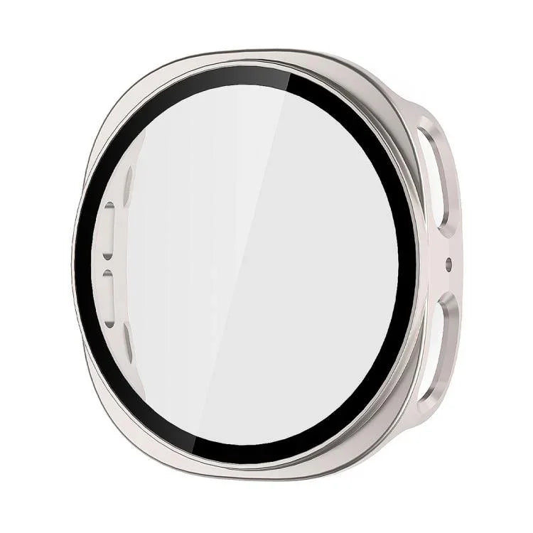 ENKAY Hat-Prince フルカバレッジ 強化ガラスフィルム 一体型PCウォッチケース、Samsung Galaxy Watch8 44mm用、Samsung Galaxy Watch8 40mm用