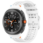 8字型バックル 通気性ステッチ入りシリコンウォッチバンド、Samsung Galaxy Watch8 / Watch8 Classic用