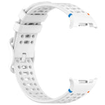8字型バックル 通気性ステッチ入りシリコンウォッチバンド、Samsung Galaxy Watch8 / Watch8 Classic用