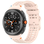 8字型バックル 通気性ステッチ入りシリコンウォッチバンド、Samsung Galaxy Watch8 / Watch8 Classic用