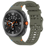 8字型バックル 通気性ステッチ入りシリコンウォッチバンド、Samsung Galaxy Watch8 / Watch8 Classic用