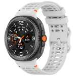 8字型バックル 通気性ステッチ入りシリコンウォッチバンド、Samsung Galaxy Watch8 / Watch8 Classic用
