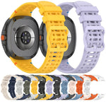 8字型バックル 通気性ステッチ入りシリコンウォッチバンド、Samsung Galaxy Watch8 / Watch8 Classic用