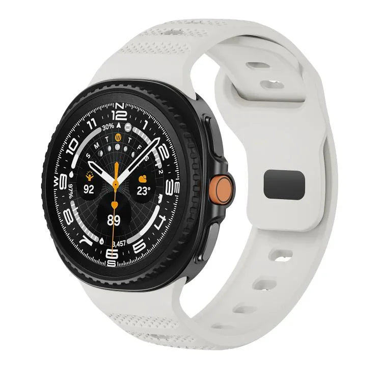 ドットテクスチャ ブラックバックル シリコンウォッチバンド、Samsung Galaxy Watch8 / Watch8 Classic用