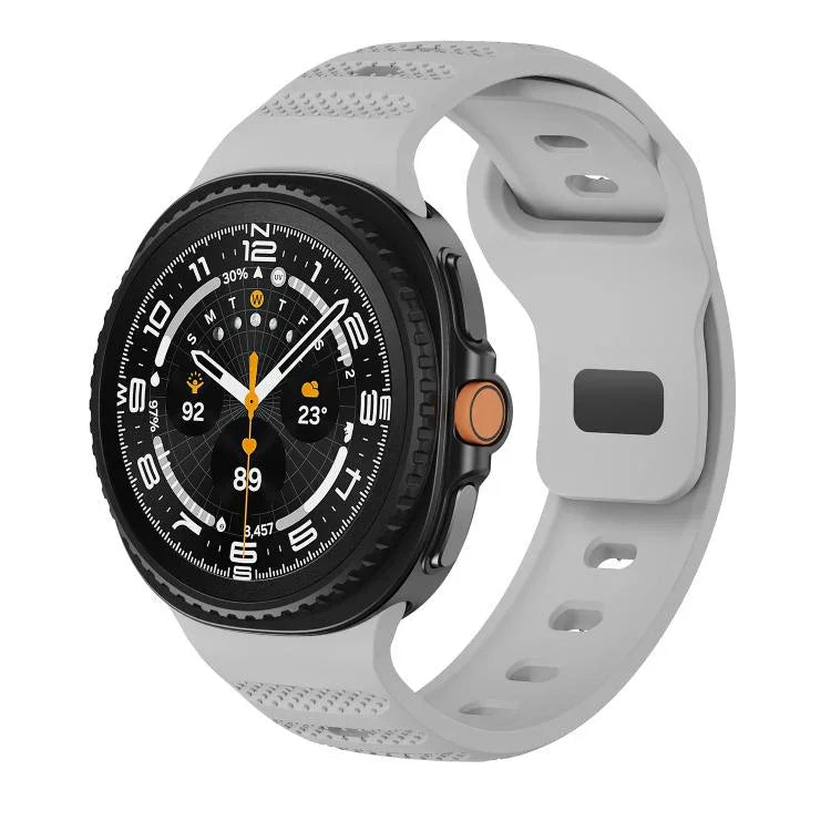 ドットテクスチャ ブラックバックル シリコンウォッチバンド、Samsung Galaxy Watch8 / Watch8 Classic用