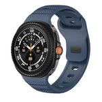 ドットテクスチャ ブラックバックル シリコンウォッチバンド、Samsung Galaxy Watch8 / Watch8 Classic用
