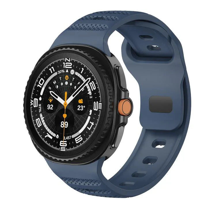 ドットテクスチャ ブラックバックル シリコンウォッチバンド、Samsung Galaxy Watch8 / Watch8 Classic用