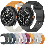 ドットテクスチャ ブラックバックル シリコンウォッチバンド、Samsung Galaxy Watch8 / Watch8 Classic用