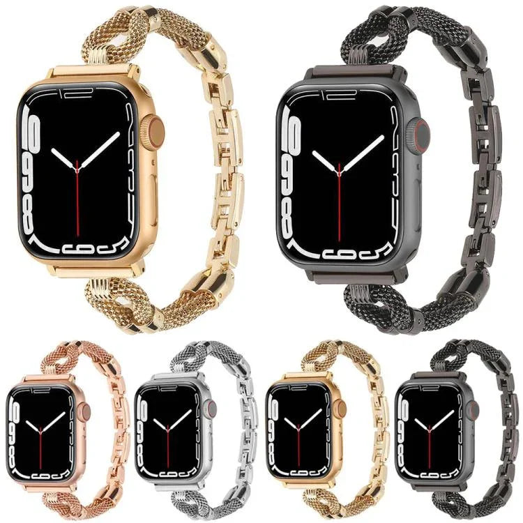 銅チェーンメタルウォッチバンド、Apple Watch 46mm / 49mm / 45mm / 44mm用、Apple Watch 42mm / 41mm / 40mm / 38mm用