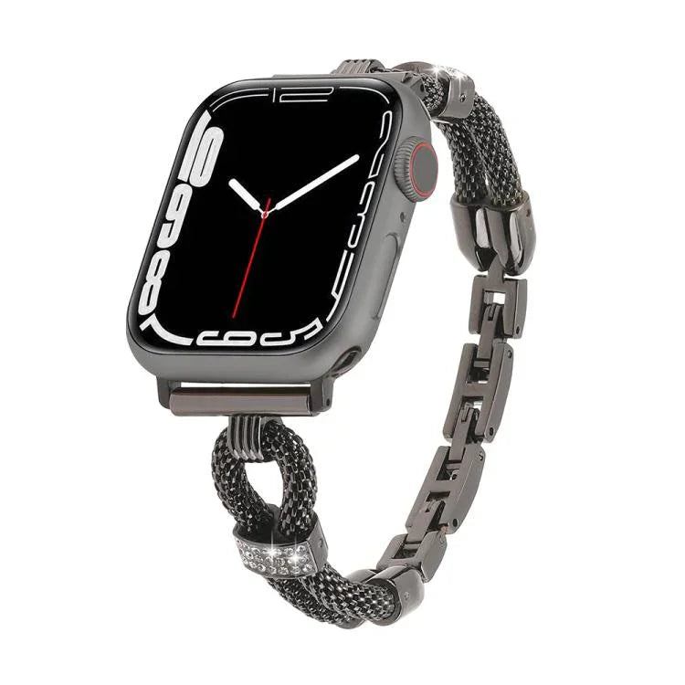 銅チェーンダイヤモンドメタルウォッチバンド、Apple Watch 46mm / 49mm / 45mm / 44mm用、Apple Watch 42mm / 41mm / 40mm / 38mm用