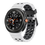 オーシャンスタイル クイックリリースバックル ツートンカラーシリコンウォッチバンド、Samsung Galaxy Watch8 / Watch8 Classic用