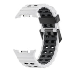 オーシャンスタイル クイックリリースバックル ツートンカラーシリコンウォッチバンド、Samsung Galaxy Watch8 / Watch8 Classic用