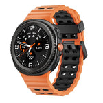 オーシャンスタイル クイックリリースバックル ツートンカラーシリコンウォッチバンド、Samsung Galaxy Watch8 / Watch8 Classic用