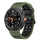 オーシャンスタイル クイックリリースバックル ツートンカラーシリコンウォッチバンド、Samsung Galaxy Watch8 / Watch8 Classic用