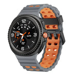 オーシャンスタイル クイックリリースバックル ツートンカラーシリコンウォッチバンド、Samsung Galaxy Watch8 / Watch8 Classic用