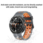 オーシャンスタイル クイックリリースバックル ツートンカラーシリコンウォッチバンド、Samsung Galaxy Watch8 / Watch8 Classic用