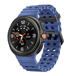 オーシャンスタイル クイックリリースバックル 無地シリコンウォッチバンド、Samsung Galaxy Watch8 / Watch8 Classic用