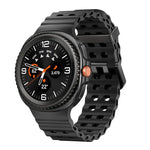 オーシャンスタイル クイックリリースバックル 無地シリコンウォッチバンド、Samsung Galaxy Watch8 / Watch8 Classic用