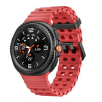 オーシャンスタイル クイックリリースバックル 無地シリコンウォッチバンド、Samsung Galaxy Watch8 / Watch8 Classic用