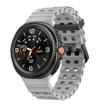 オーシャンスタイル クイックリリースバックル 無地シリコンウォッチバンド、Samsung Galaxy Watch8 / Watch8 Classic用