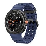 オーシャンスタイル クイックリリースバックル 無地シリコンウォッチバンド、Samsung Galaxy Watch8 / Watch8 Classic用