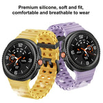 オーシャンスタイル クイックリリースバックル 無地シリコンウォッチバンド、Samsung Galaxy Watch8 / Watch8 Classic用