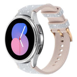 グリッターシリコンハイブリッドレザーウォッチバンド Samsung Galaxy Watch 7 40 / 44mm対応