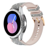 グリッターシリコンハイブリッドレザーウォッチバンド Samsung Galaxy Watch 7 40 / 44mm対応