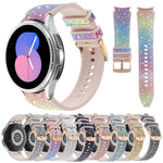 グリッターシリコンハイブリッドレザーウォッチバンド Samsung Galaxy Watch 7 40 / 44mm対応