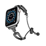 U字型ダイヤモンドブレスレット亜鉛合金ウォッチバンド、Apple Watch 46mm / 49mm / 45mm / 44mm用、Apple Watch 42mm / 41mm / 40mm / 38mm用
