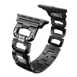 スクエアダイヤモンド亜鉛合金ウォッチバンド、Apple Watch 46mm / 49mm / 45mm / 44mm用、Apple Watch 42mm / 41mm / 40mm / 38mm用