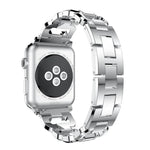 スクエアダイヤモンド亜鉛合金ウォッチバンド、Apple Watch 46mm / 49mm / 45mm / 44mm用、Apple Watch 42mm / 41mm / 40mm / 38mm用