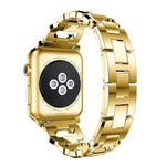 スクエアダイヤモンド亜鉛合金ウォッチバンド、Apple Watch 46mm / 49mm / 45mm / 44mm用、Apple Watch 42mm / 41mm / 40mm / 38mm用