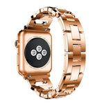 スクエアダイヤモンド亜鉛合金ウォッチバンド、Apple Watch 46mm / 49mm / 45mm / 44mm用、Apple Watch 42mm / 41mm / 40mm / 38mm用