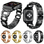 スクエアダイヤモンド亜鉛合金ウォッチバンド、Apple Watch 46mm / 49mm / 45mm / 44mm用、Apple Watch 42mm / 41mm / 40mm / 38mm用
