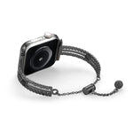 ホワイトストーンラブブレスレット亜鉛合金ウォッチバンド、Apple Watch 46mm / 49mm / 45mm / 44mm用、Apple Watch 42mm / 41mm / 40mm / 38mm用
