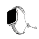 ホワイトストーンラブブレスレット亜鉛合金ウォッチバンド、Apple Watch 46mm / 49mm / 45mm / 44mm用、Apple Watch 42mm / 41mm / 40mm / 38mm用