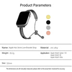 ホワイトストーンラブブレスレット亜鉛合金ウォッチバンド、Apple Watch 46mm / 49mm / 45mm / 44mm用、Apple Watch 42mm / 41mm / 40mm / 38mm用