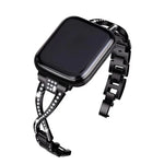 クロスダイヤモンド亜鉛合金ウォッチバンド、Apple Watch 46mm / 49mm / 45mm / 44mm用、Apple Watch 42mm / 41mm / 40mm / 38mm用