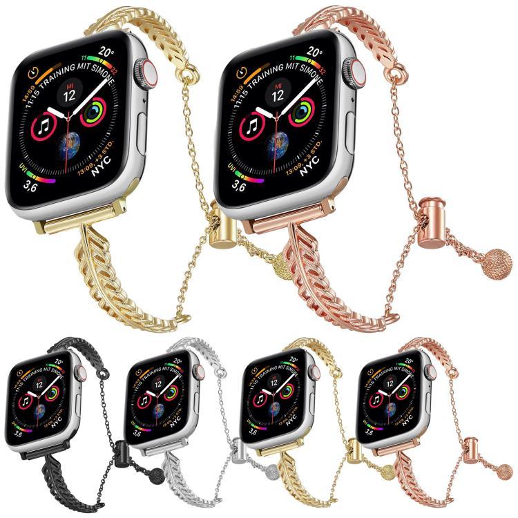 メタルフェザー銅亜鉛合金ウォッチバンド、Apple Watch 46mm / 49mm / 45mm / 44mm用、Apple Watch 42mm / 41mm / 40mm / 38mm用