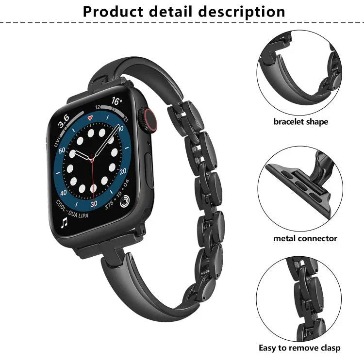 メタルブレスレット亜鉛合金ウォッチバンド、Apple Watch 46mm / 49mm / 45mm / 44mm用、Apple Watch 42mm / 41mm / 40mm / 38mm用