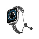 ダブルリングチェーン亜鉛合金ウォッチバンド、Apple Watch 46mm / 49mm / 45mm / 44mm用、Apple Watch 42mm / 41mm / 40mm / 38mm用