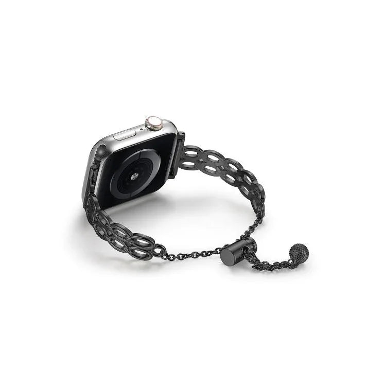 ダブルリングチェーン亜鉛合金ウォッチバンド、Apple Watch 46mm / 49mm / 45mm / 44mm用、Apple Watch 42mm / 41mm / 40mm / 38mm用
