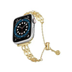 ダブルリングチェーン亜鉛合金ウォッチバンド、Apple Watch 46mm / 49mm / 45mm / 44mm用、Apple Watch 42mm / 41mm / 40mm / 38mm用