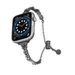 ウィングクラッシュダイヤモンド亜鉛合金ウォッチバンド、Apple Watch 46mm / 49mm / 45mm / 44mm用、Apple Watch 42mm / 41mm / 40mm / 38mm用