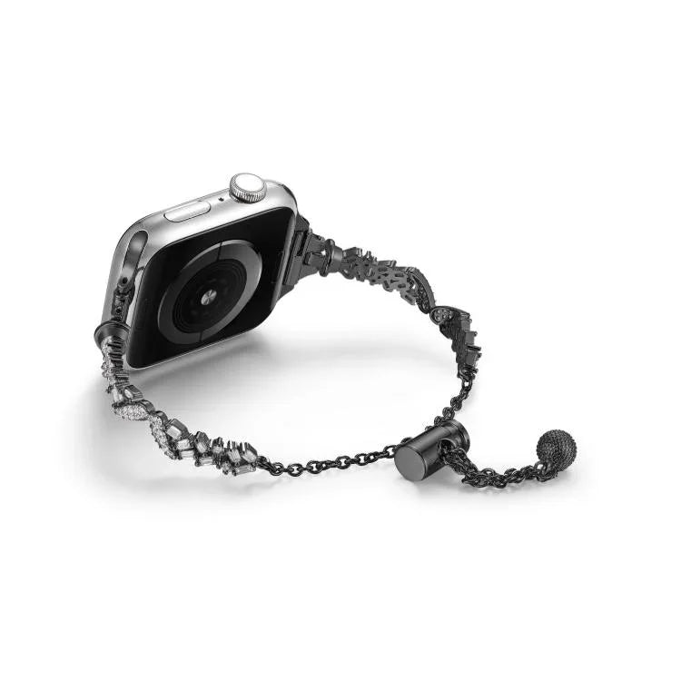 ウィングクラッシュダイヤモンド亜鉛合金ウォッチバンド、Apple Watch 46mm / 49mm / 45mm / 44mm用、Apple Watch 42mm / 41mm / 40mm / 38mm用