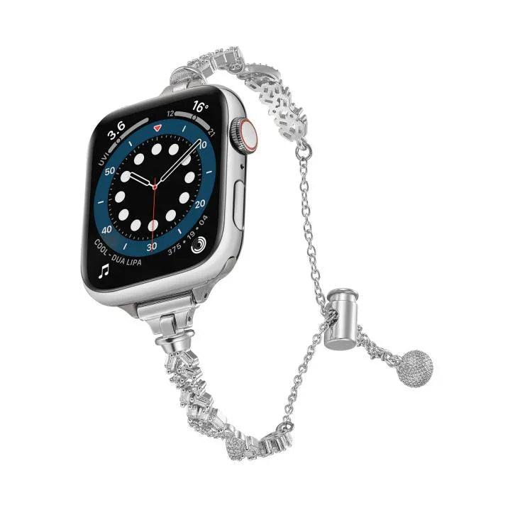 ウィングクラッシュダイヤモンド亜鉛合金ウォッチバンド、Apple Watch 46mm / 49mm / 45mm / 44mm用、Apple Watch 42mm / 41mm / 40mm / 38mm用